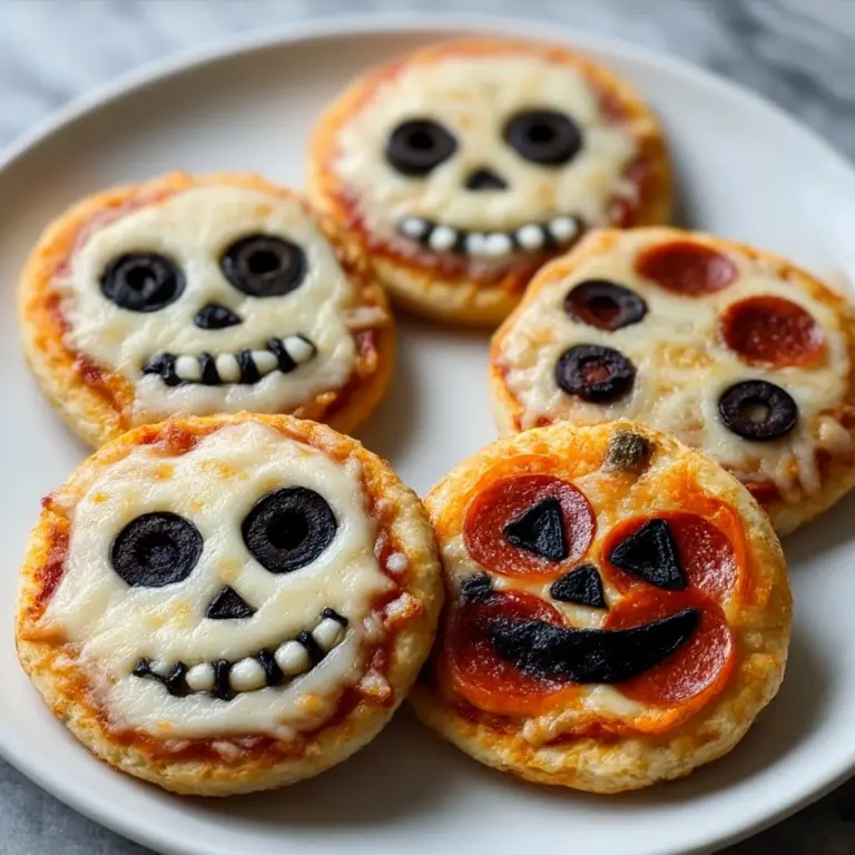 DIY Mini Halloween Pizzas You’ll Love Recipe