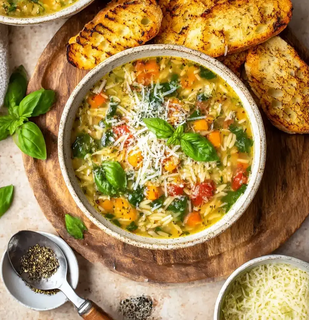Mediterranean Orzo Soup Recipe