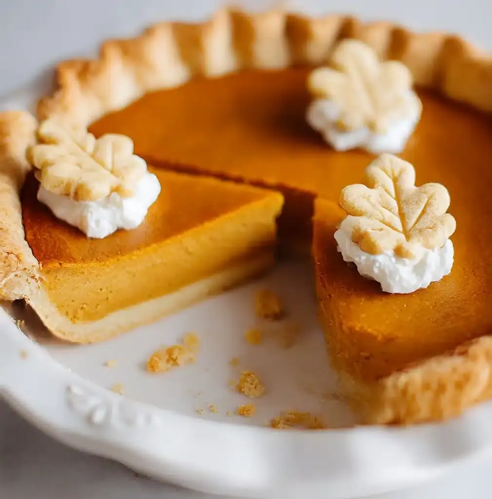 Pumpkin Custard Pie with Gingersnap Crust Recipe
