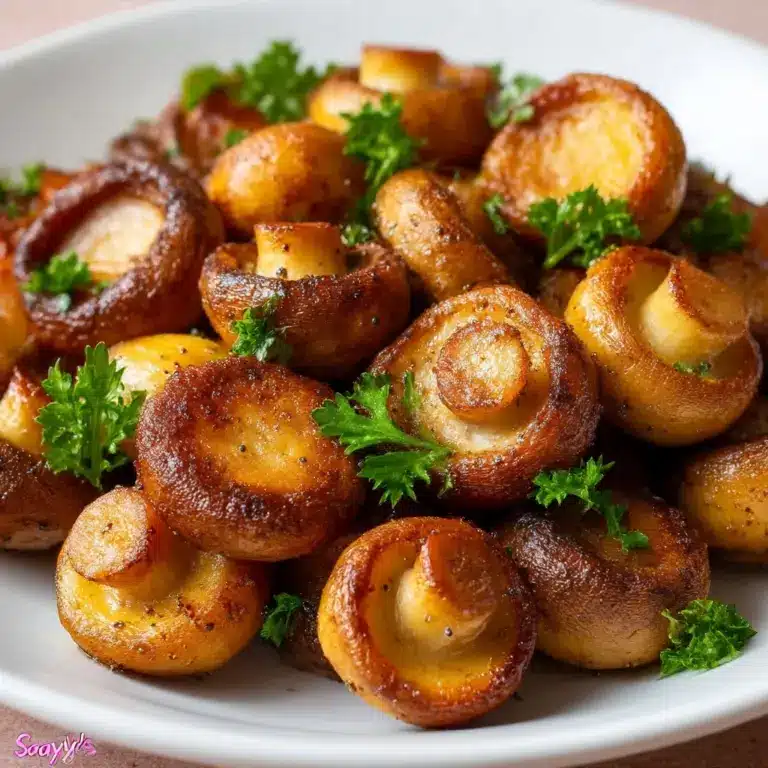 Air Fryer Mushrooms Recipe