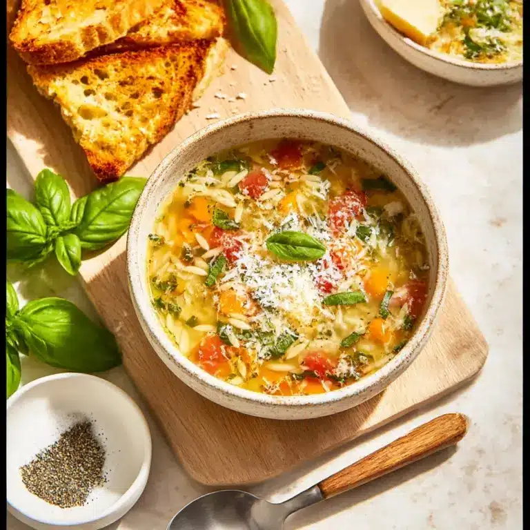Mediterranean Orzo Soup Recipe