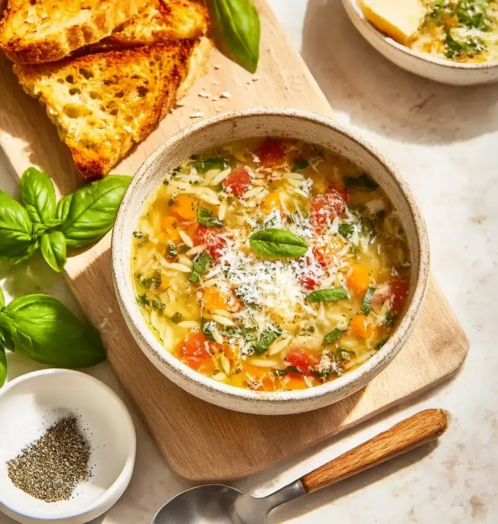 Mediterranean Orzo Soup Recipe