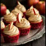Apple Cider Cupcakes with Spiced Buttercream Frosting (gluten-free, whole grain)