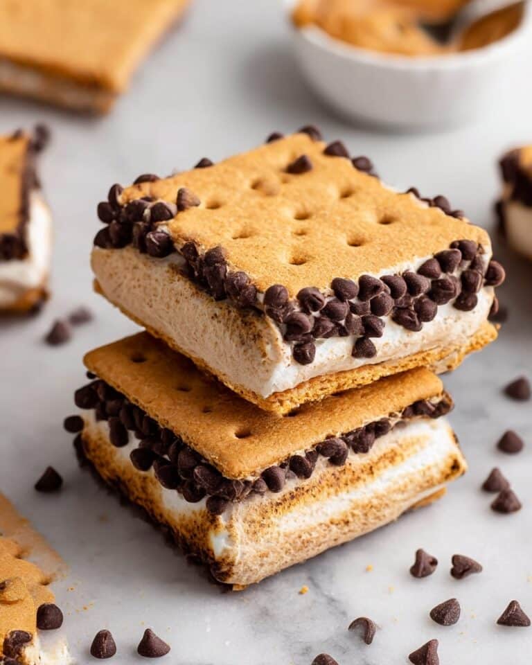 Frozen Chocolate Protein Peanut Butter S’mores Bars Recipe