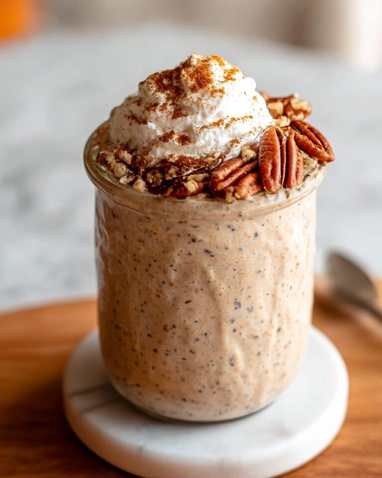 High Protein Pumpkin Overnight Oats Recipe