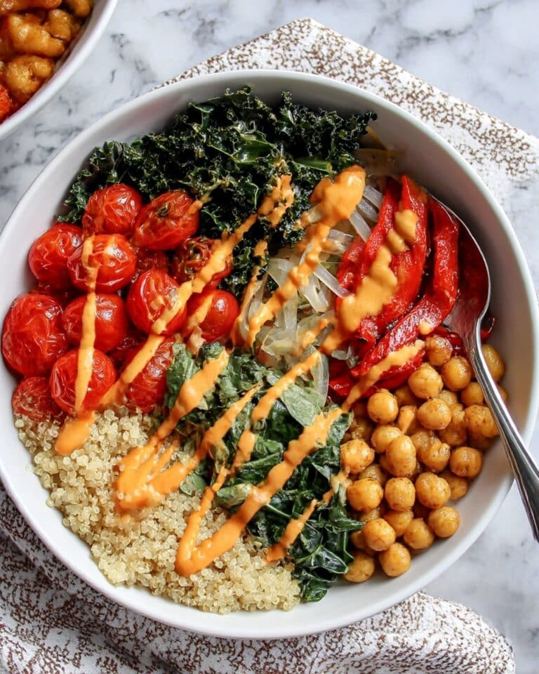 Italian Bowl with Roasted Vegetables and Quinoa Recipe