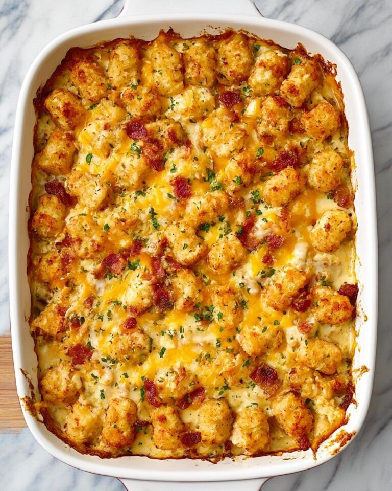 Cracked Out Chicken Tater Tot Casserole Recipe