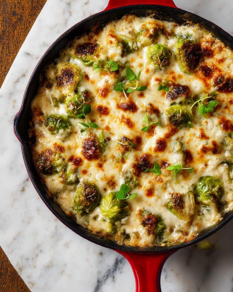 Cheesy Brussels Sprout Casserole Recipe