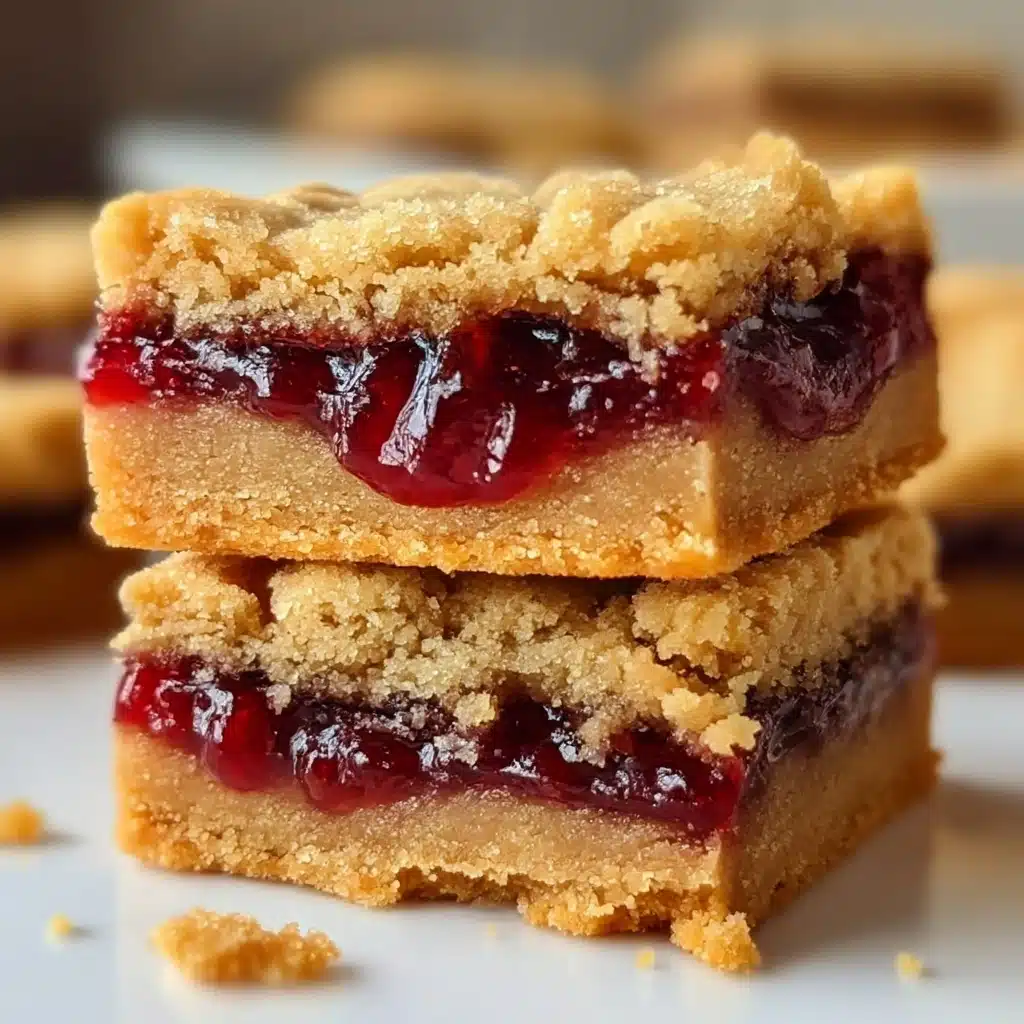 Peanut Butter and Jelly Bars Recipe - Recipe Image
