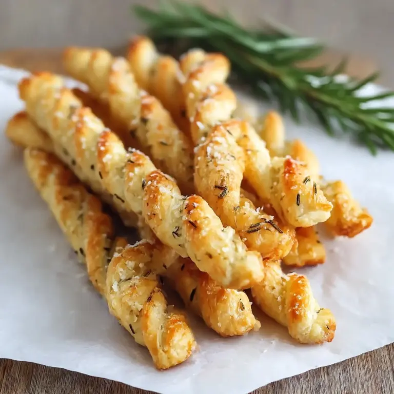 Rosemary Parmesan Cheese Straws