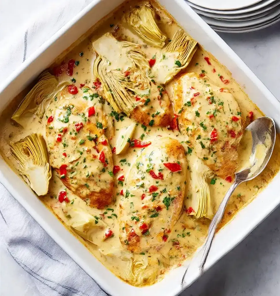 Tasty Chicken Breast with Artichoke Hearts Recipe