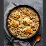 Skillet Chicken and Mushroom Wine Sauce Recipe
