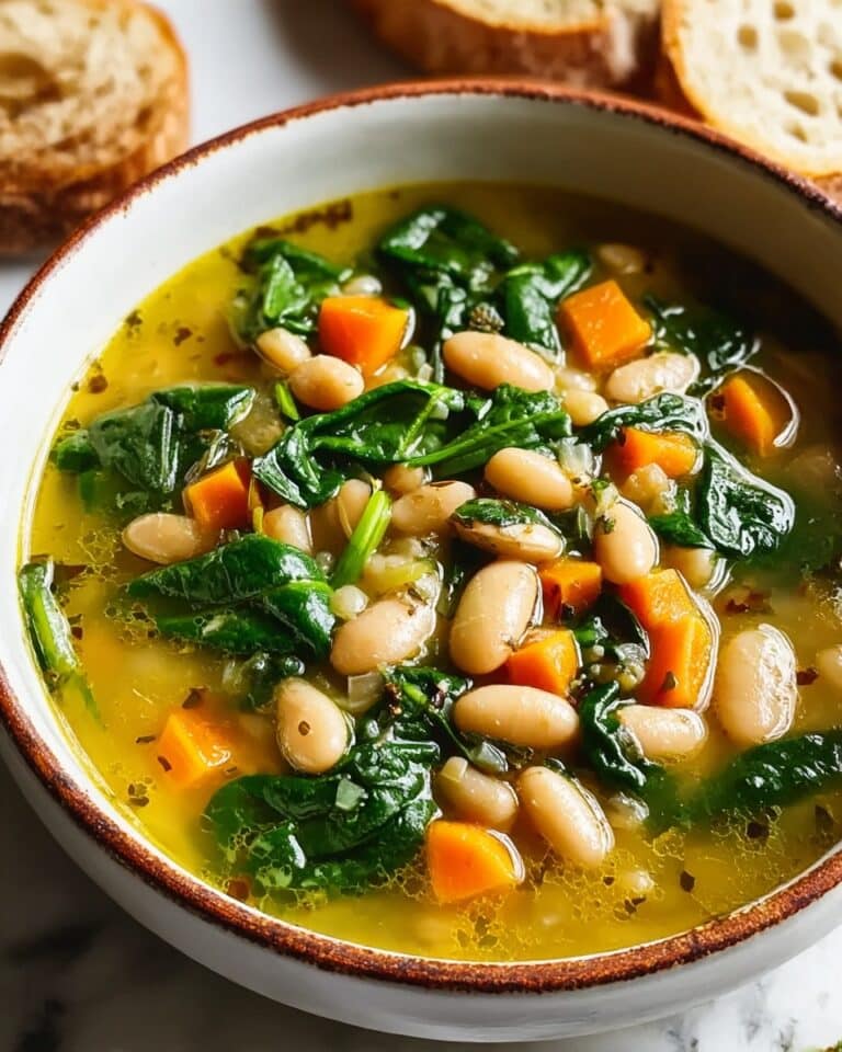 Spinach, Lentil, and Butter Bean Soup Recipe