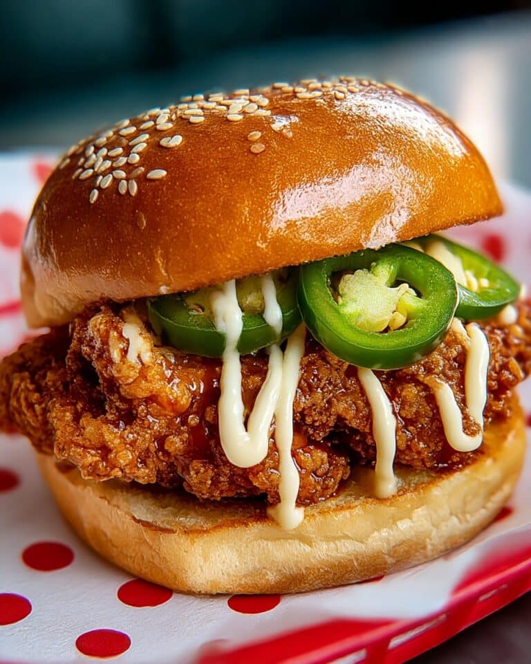 Jalapeno Honey Drenched Crispy Fried Chicken Sandwich Recipe