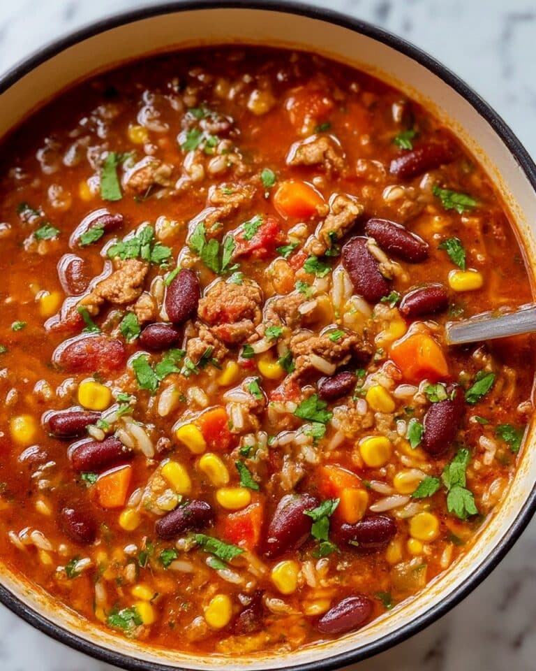 Mexican Beef and Rice Soup Recipe