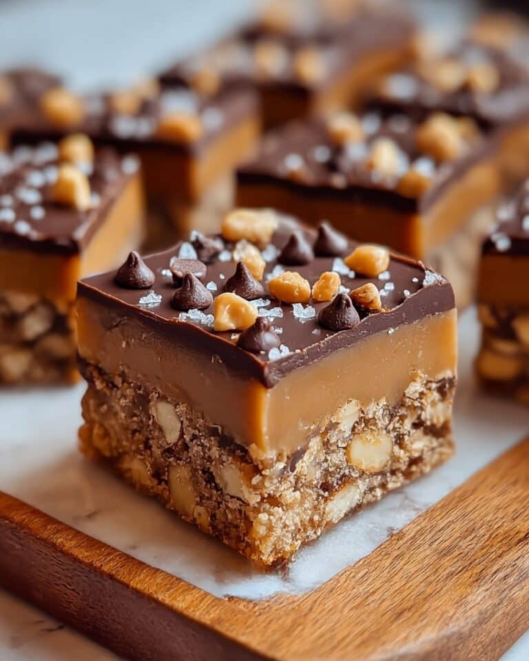 Decadent Caramel Chocolate Crunch Bars Recipe