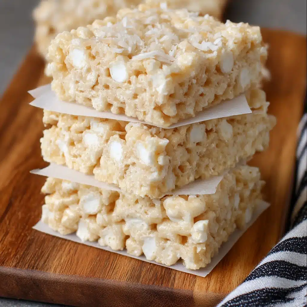 Coconut Lover's Rice Krispy Treats Recipe - Recipe Image
