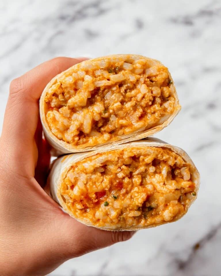 Cheesy Ground Chicken and Rice Burritos Recipe
