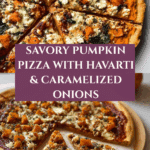 Savory Pumpkin Pizza with Havarti and Caramelized Onions Recipe
