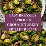 Brussels Sprouts Ground Turkey Skillet Recipe