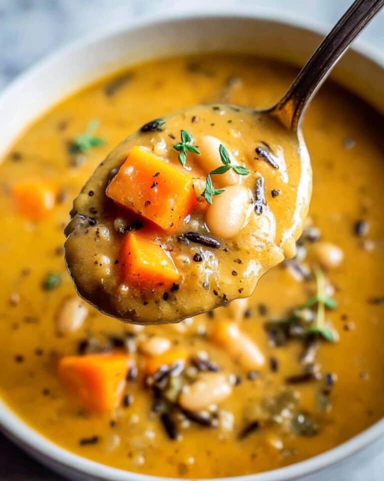 Vegan Pumpkin Wild Rice Soup Recipe