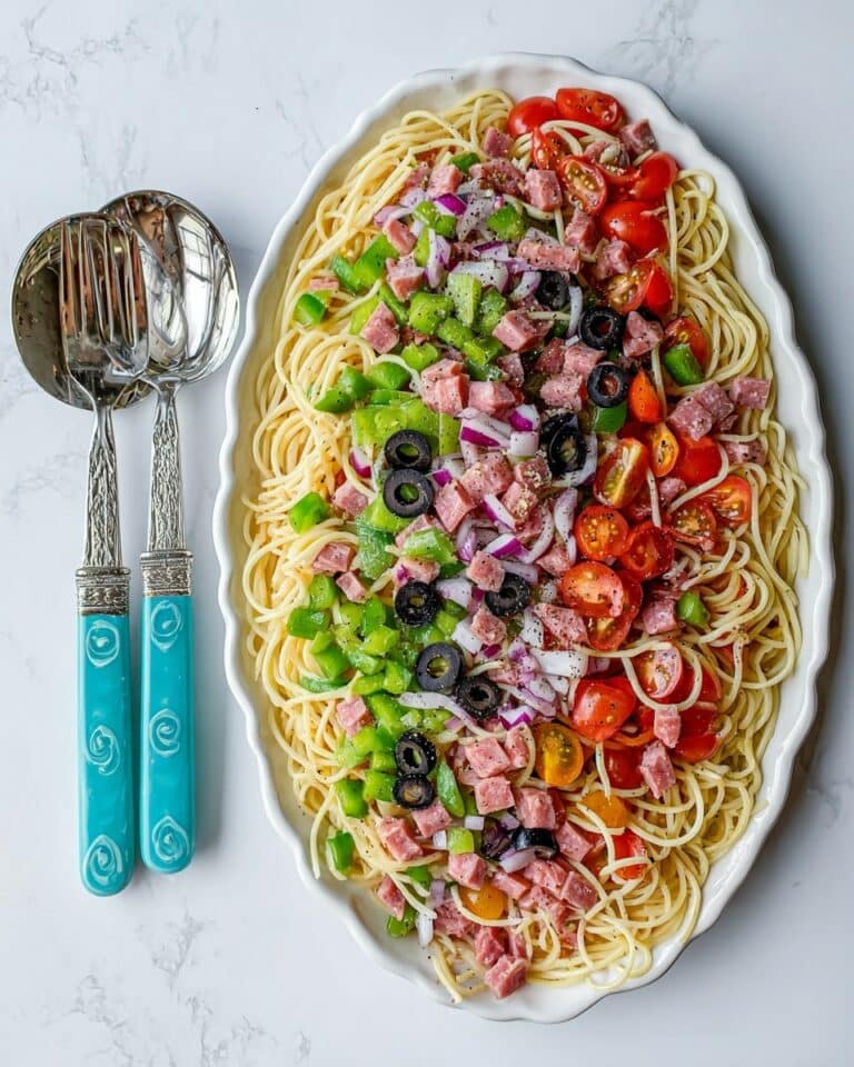 Spaghetti Pasta Salad with Italian Dressing Recipe