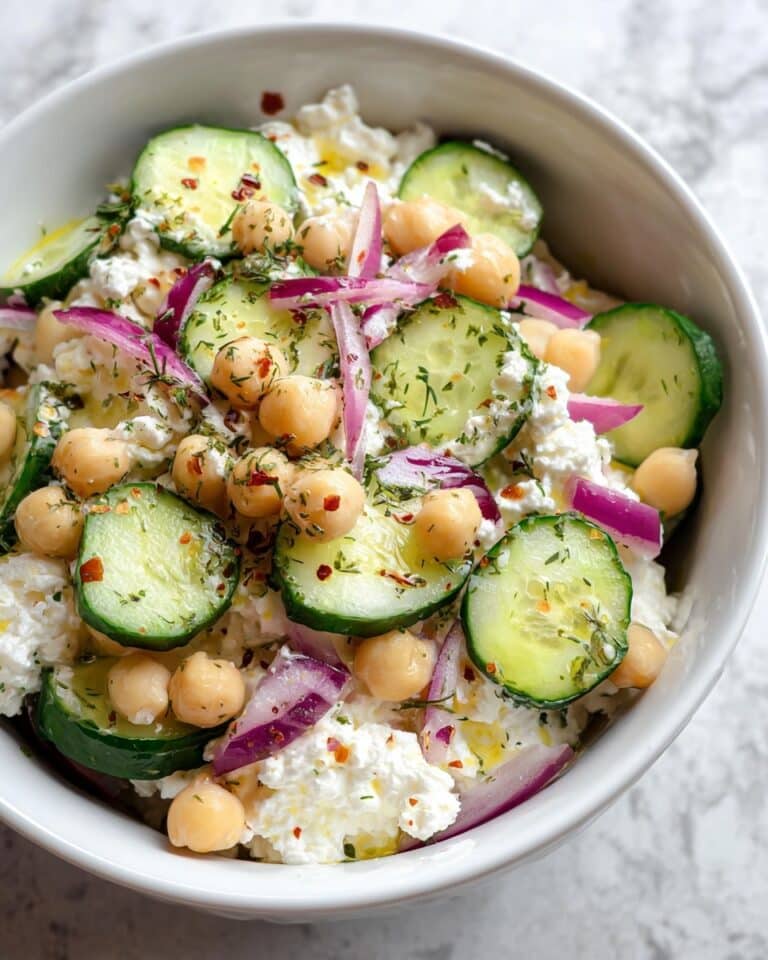 Cottage Cheese Chickpea Salad Bowl: A Healthy Delight! Recipe