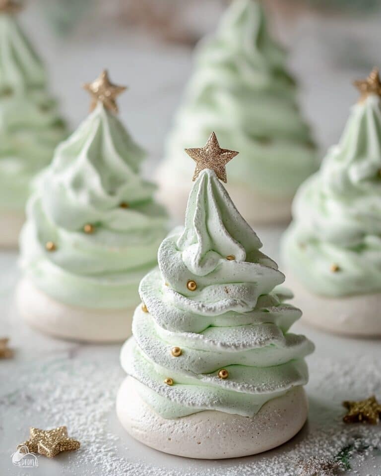 Christmas Tree Meringues Recipe