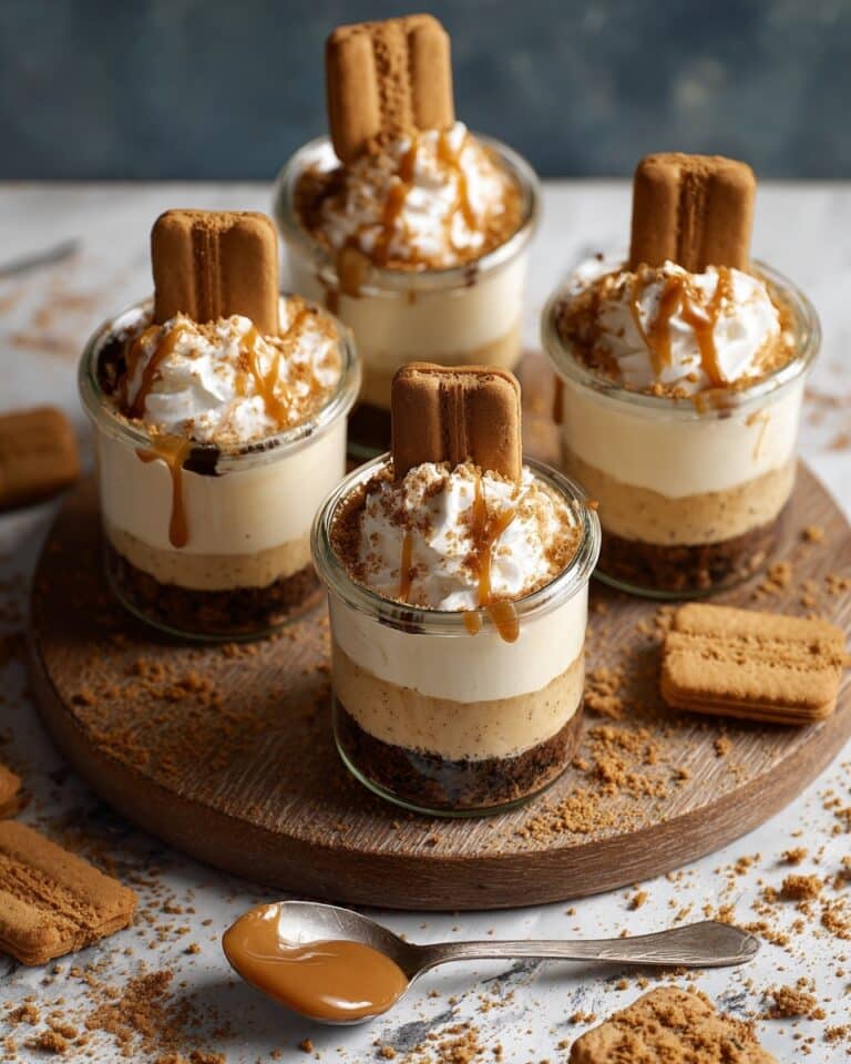 No-Bake Biscoff Cheesecake Cups Recipe