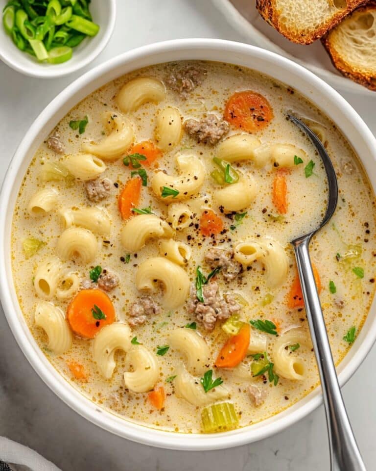 Cheeseburger Macaroni Soup Recipe