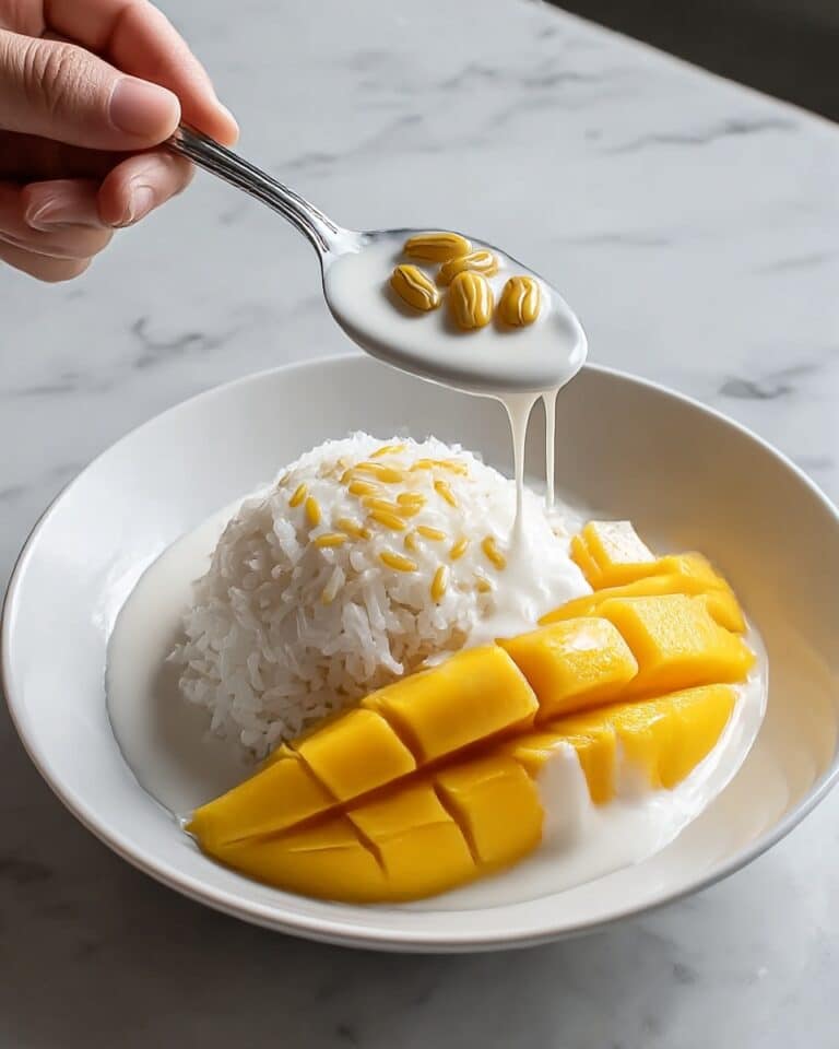 Sticky Rice with Coconut Sauce Recipe