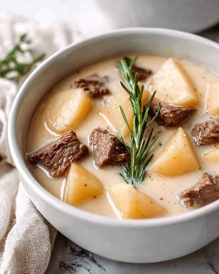 Creamy Steak & Potato Soup Recipe