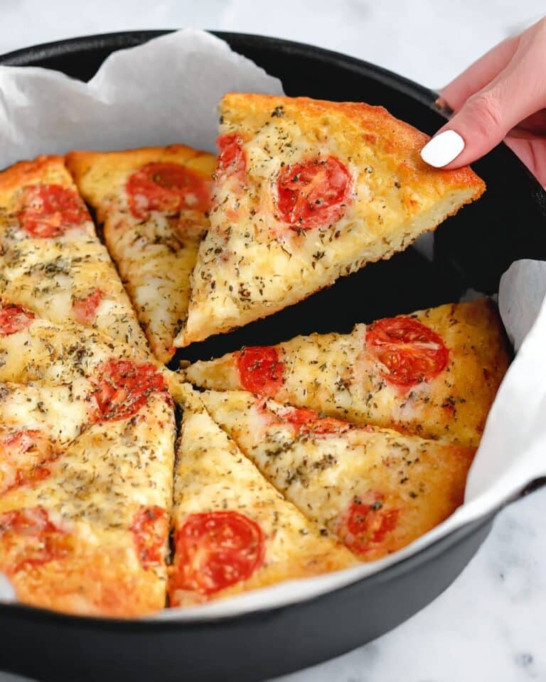 Chickpea Crust Pizza | Grain-Free Recipe