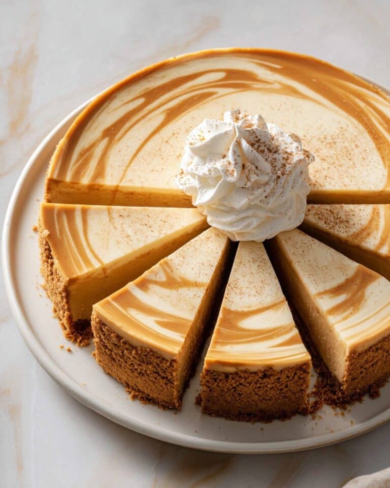 Pumpkin Swirl Gingersnap Cheesecake Recipe