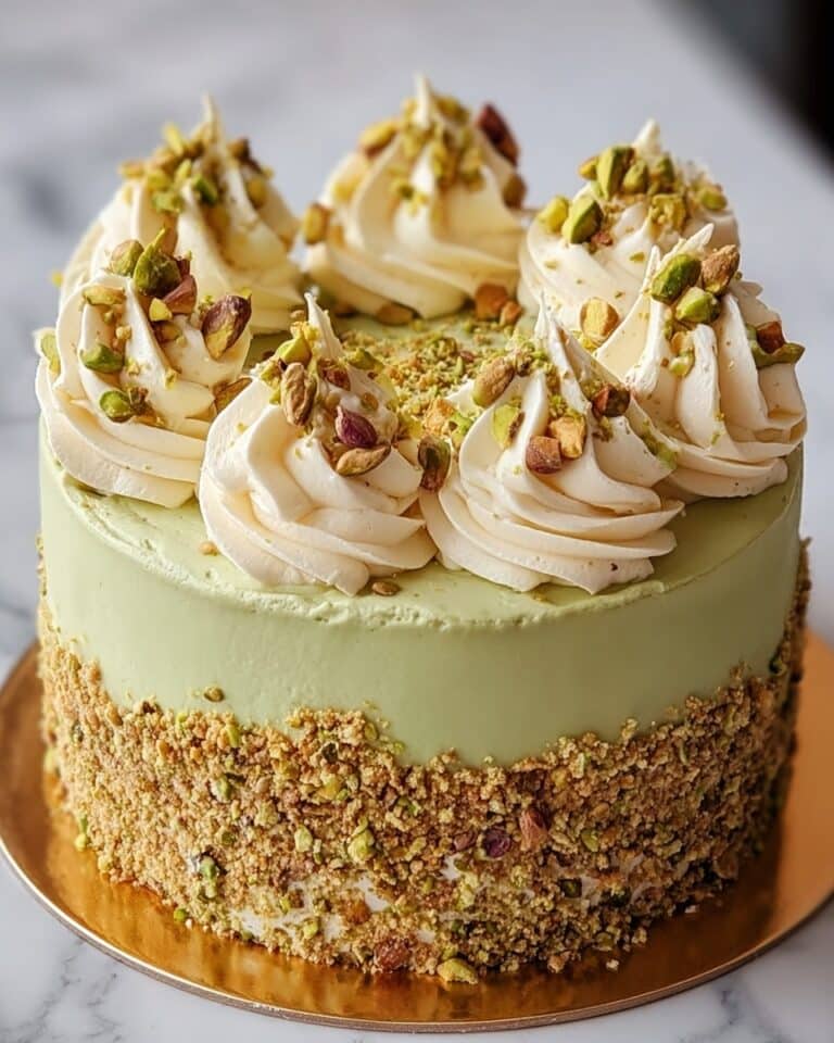 Pistachio Dacquoise Cake with French Buttercream Recipe
