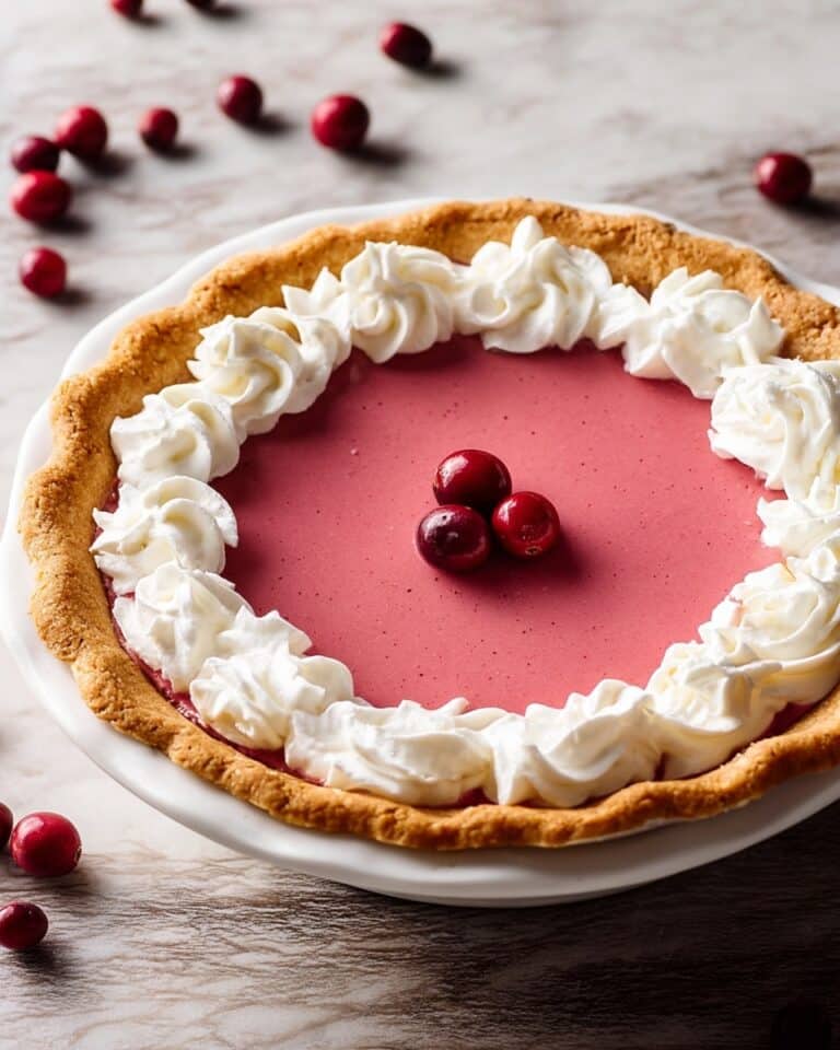 Cranberry Custard Pie Recipe