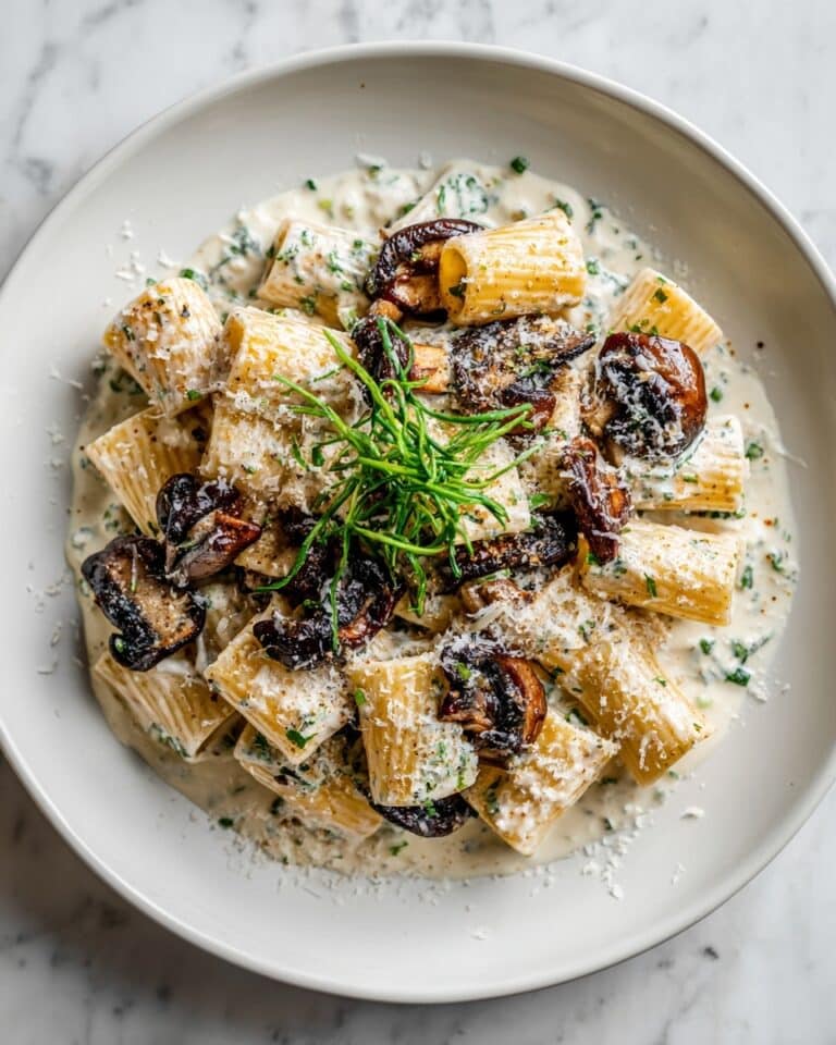 Gorgonzola Truffle Cream Mushrooms Recipe