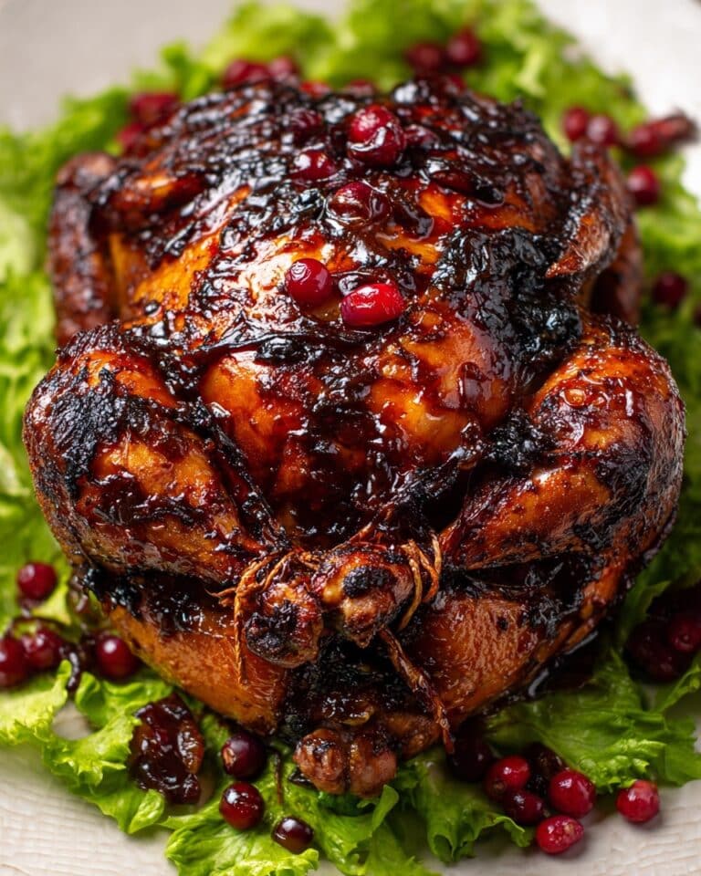 Cranberry Maple Roast Chicken Recipe