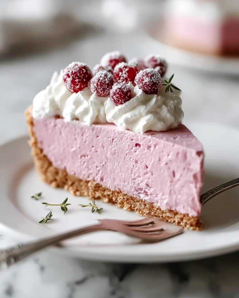Cranberry Mousse Pie Recipe