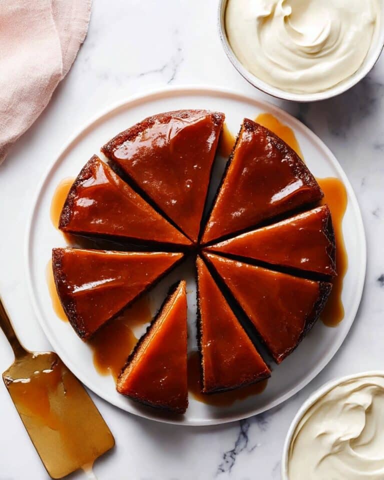 Pear-Gingerbread Upside-Down Cake with Molasses Spice Recipe