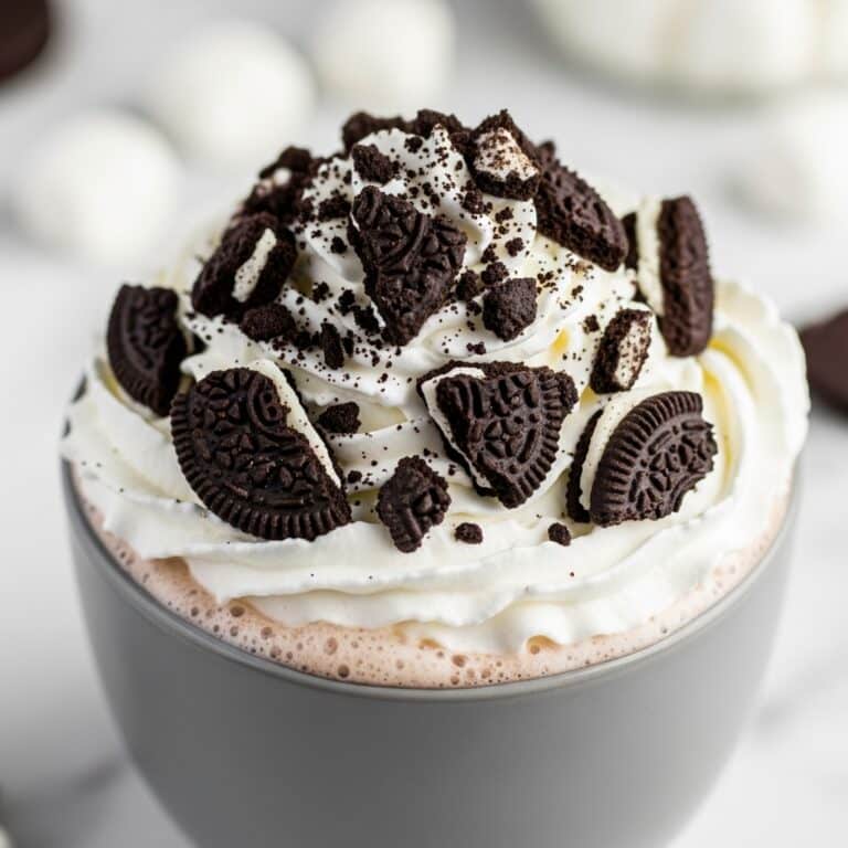 Oreo Hot Chocolate (Dunkin Donuts Copycat) Recipe