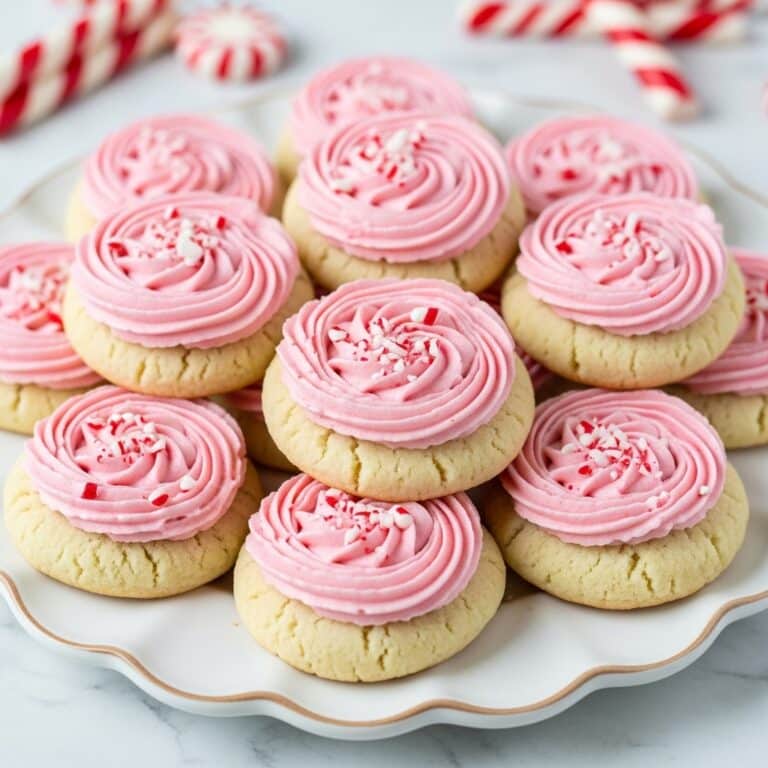 Candy Cane Frosted Cookies Recipe