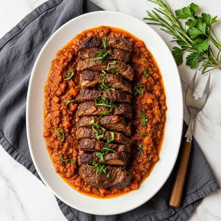 Stracotto (Italian Pot Roast) with Polenta and Gorgonzola Recipe