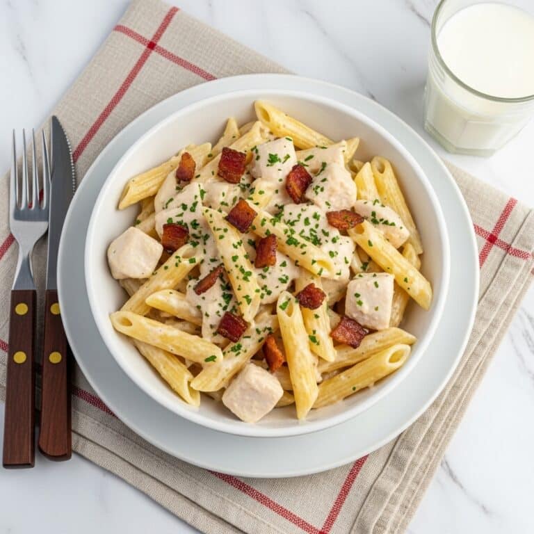 Cheesy Ranch Chicken Pasta Recipe