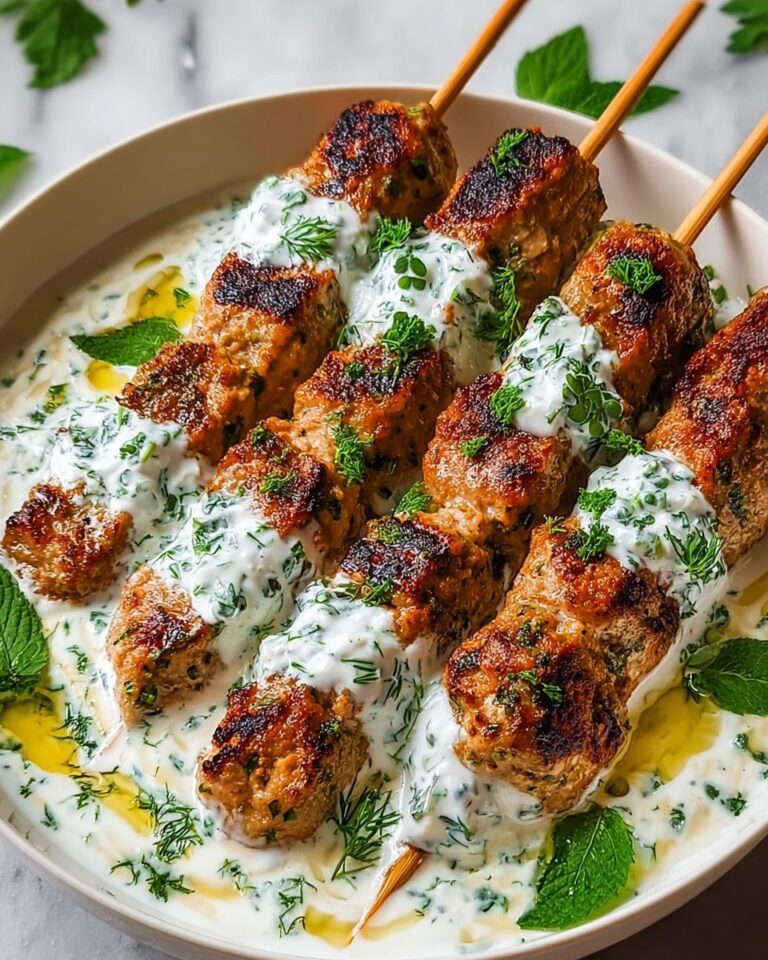 Chicken Kofta with Garlic Yogurt Sauce Recipe