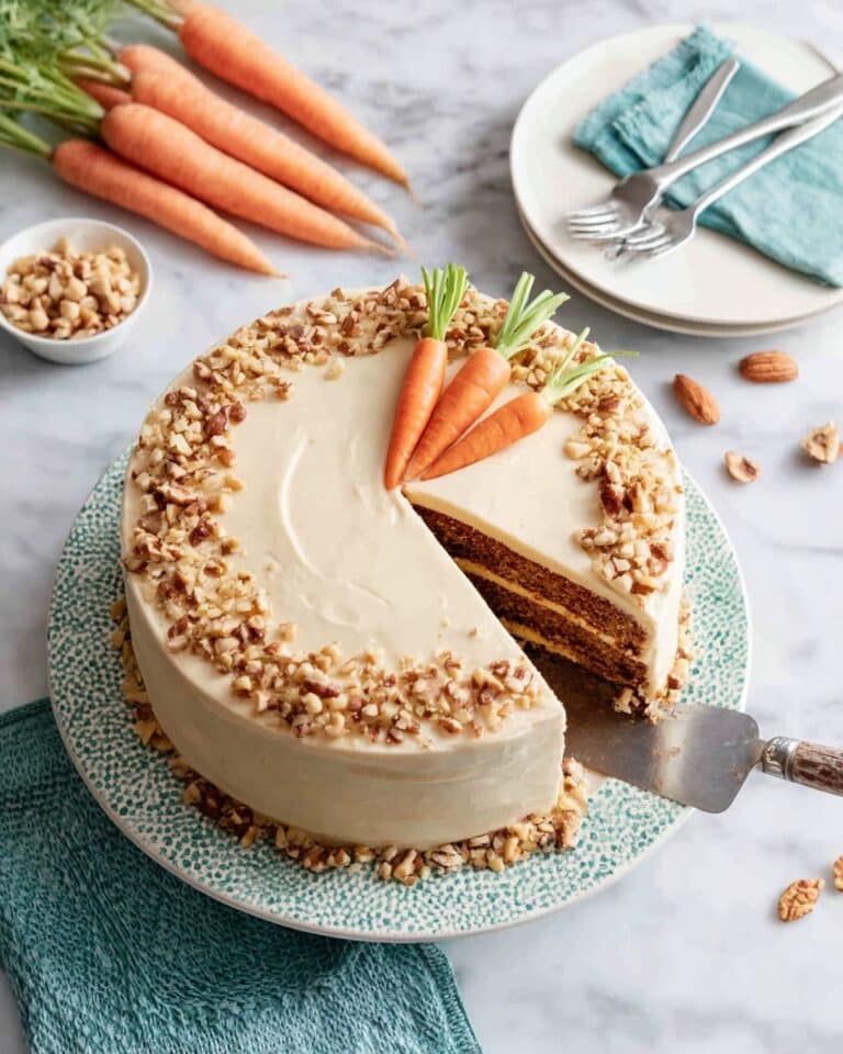 Vegan Carrot Cake with Crushed Pineapple and Walnuts Recipe
