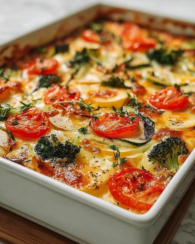 High-Protein Cottage Cheese Veggie Bake Recipe