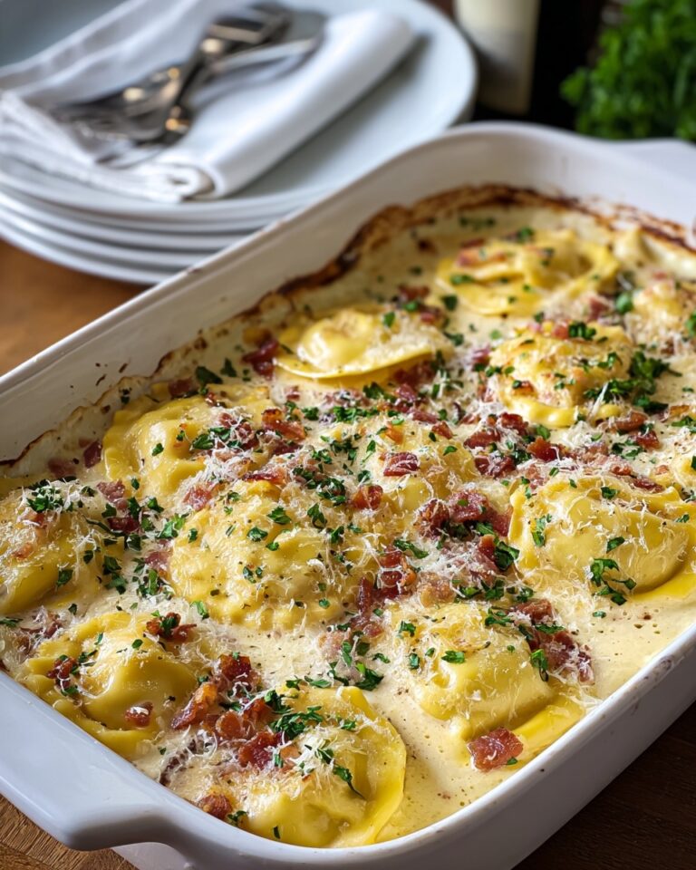 Olive Garden-Inspired Ravioli Carbonara Recipe
