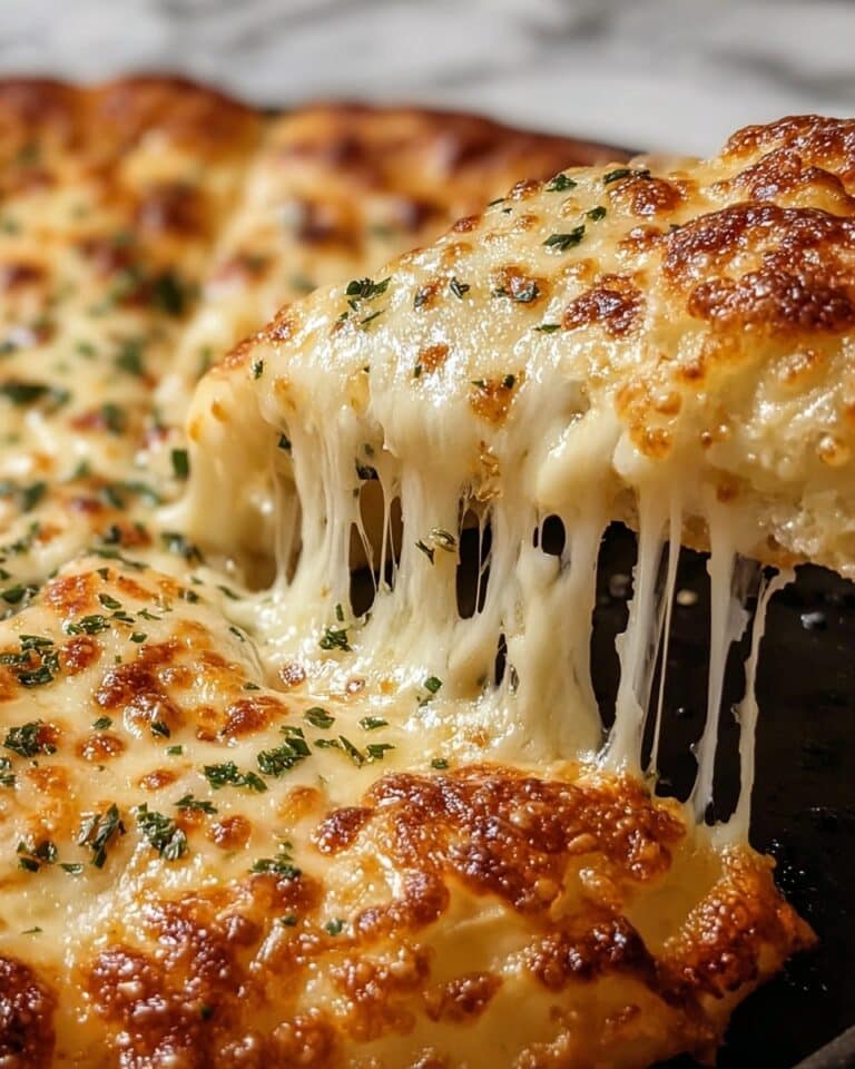 Cheesy Garlic White Pizza Dip Recipe