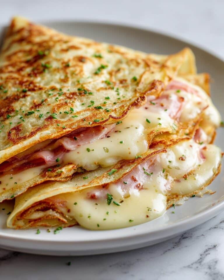 Ham and Gruyère French Crêpes Recipe